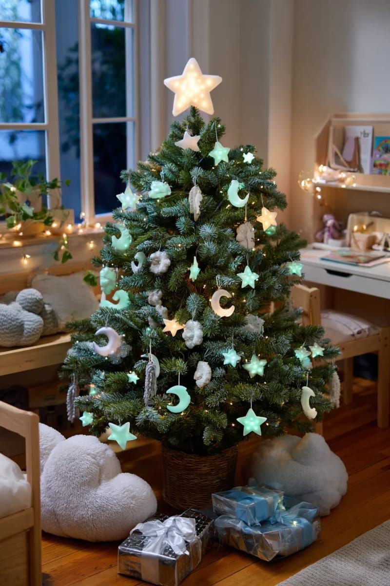 23. Glowing star and moon bedtime tree decorations - photo 2