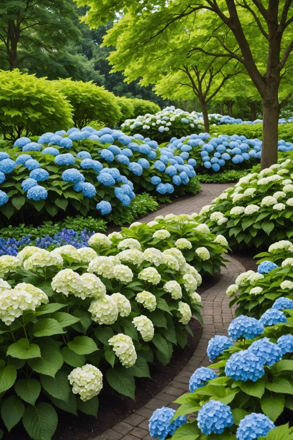 Bold Drift-Style Hydrangea Planting