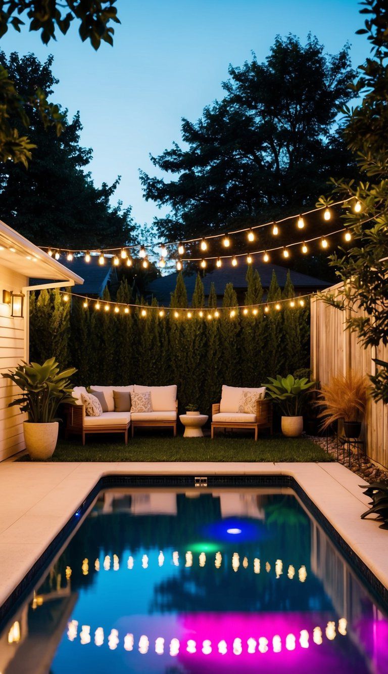 19. Color-Changing LED Pool Lights