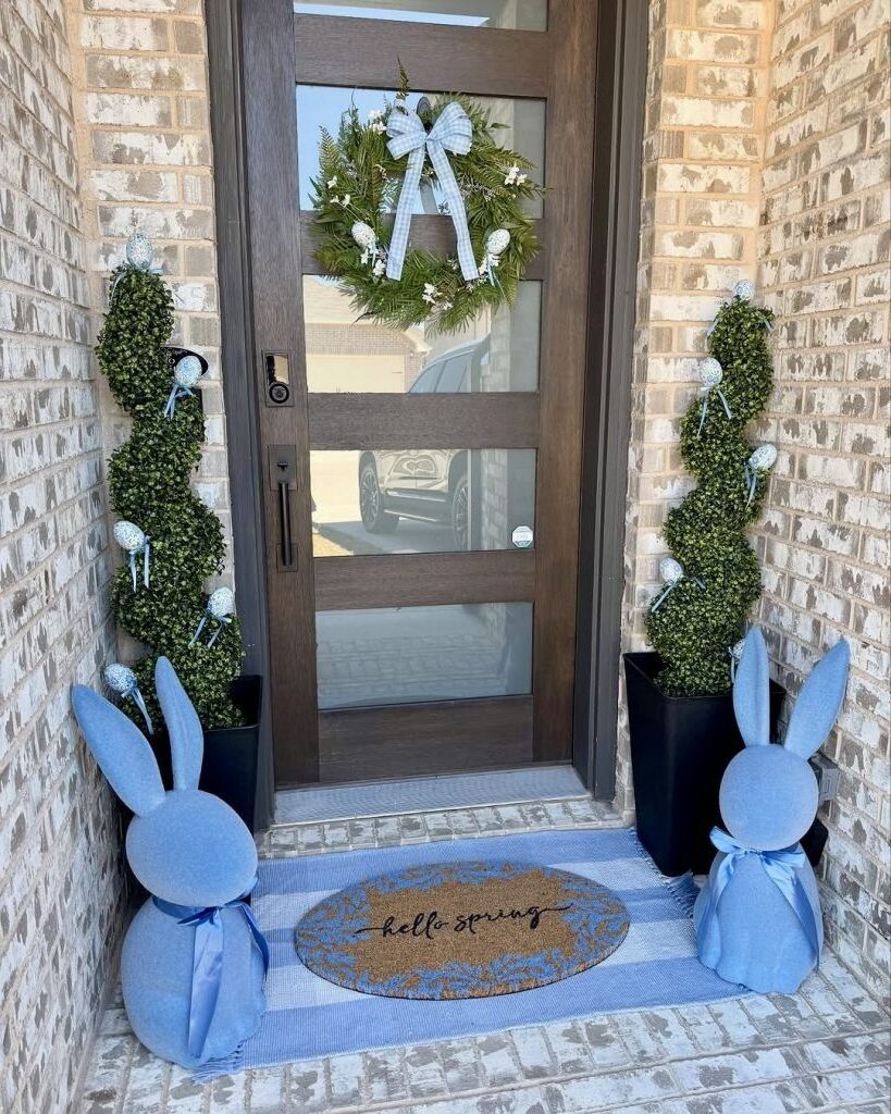 16. Playful Bunny Charm for Spring Porches
