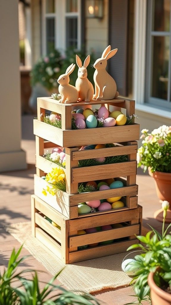 10 Rustic Wooden Crate Displays