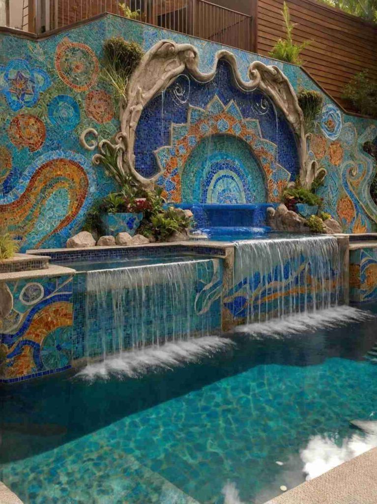 2025’s Top 47 Backyard Pool Ideas: Waterfall Wonders - photo 44