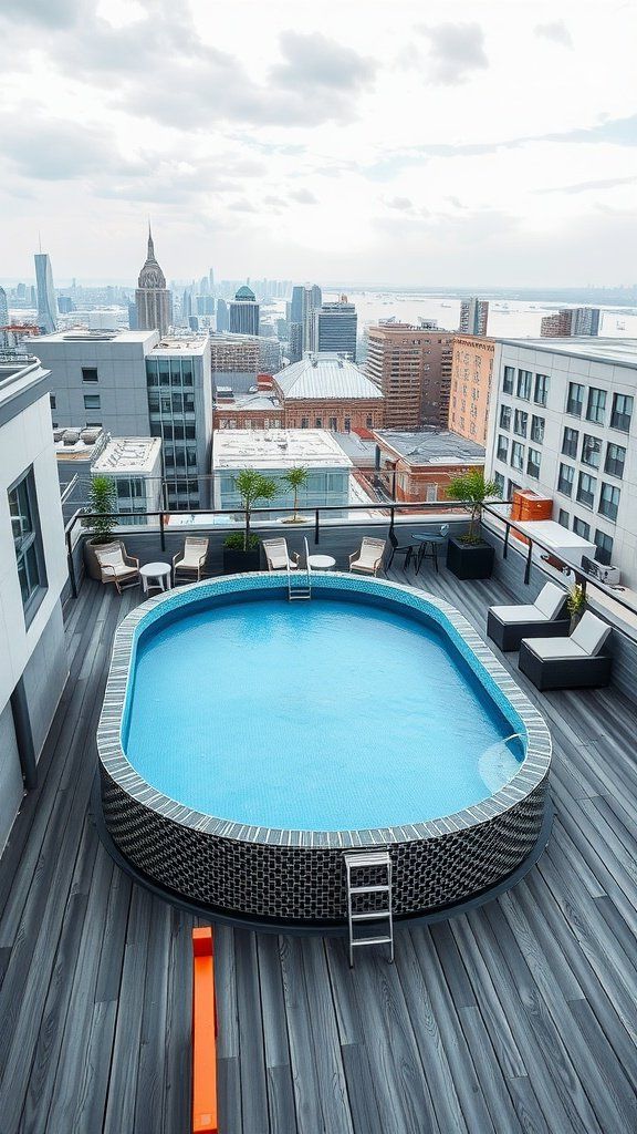 Stylish Rooftop Pool Ideas for Small Spaces