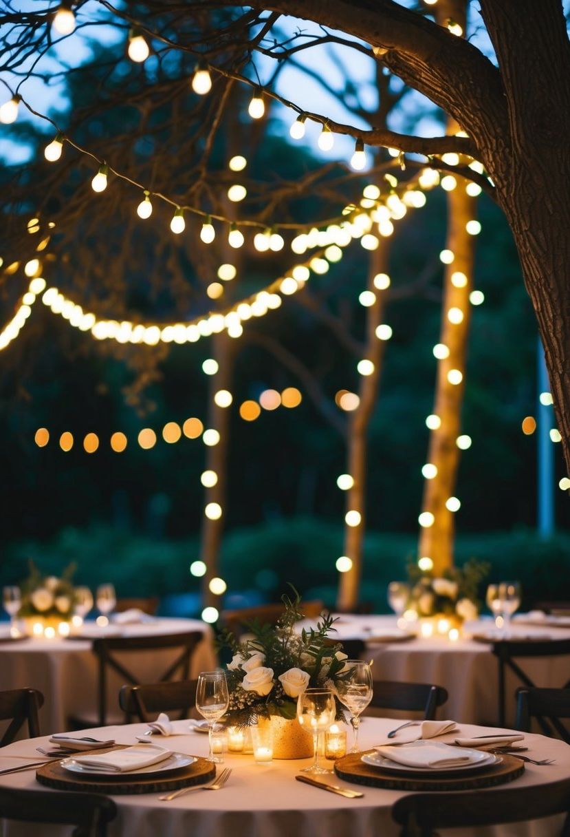 13) Wrap Tree Limbs in Fairy Lights