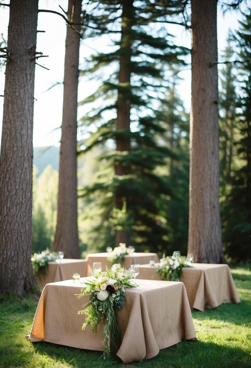 8) Jute Table Covers