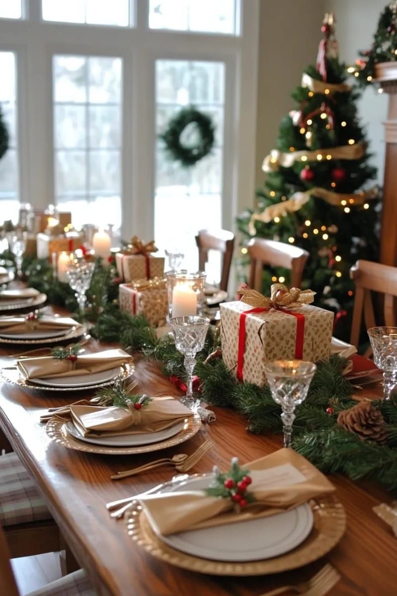22. Tiny Wrapped Gifts as Playful Table Accents - photo 2
