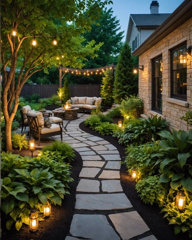 Add Pathways and Outdoor Lighting