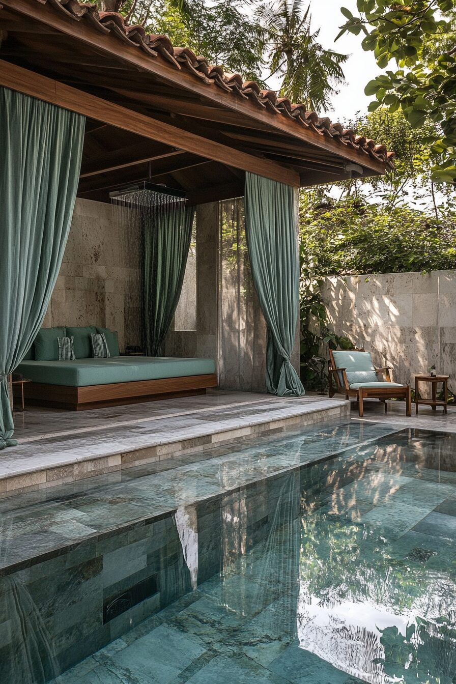 38 Tropical Modern Pool House Ideas - photo 38