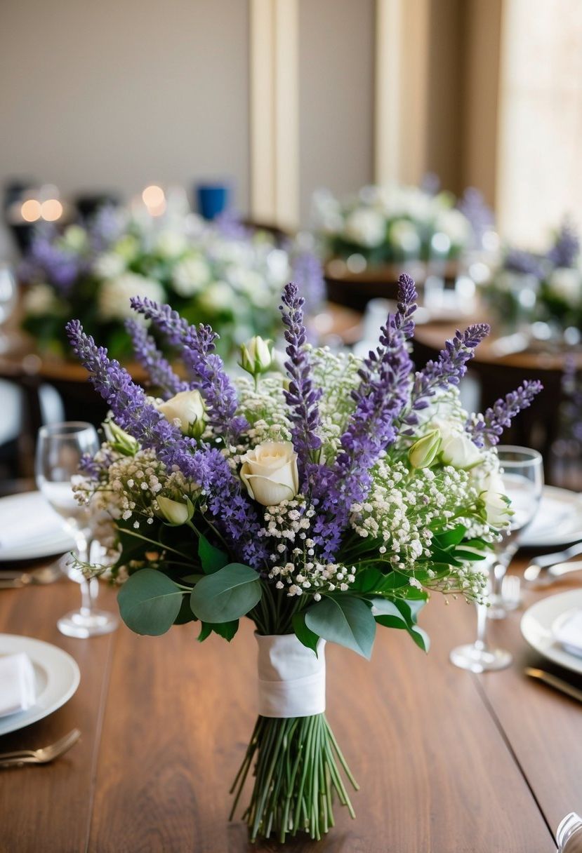 13) Romantic Lavender and Baby's Breath