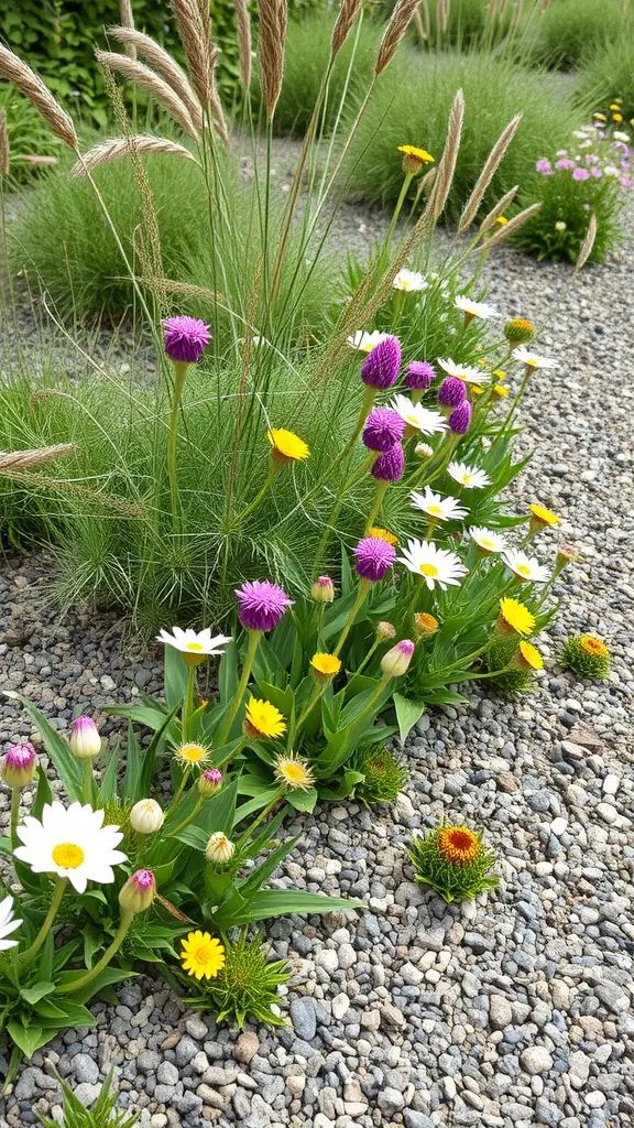 Rustic Gravel Flower Bed Ideas