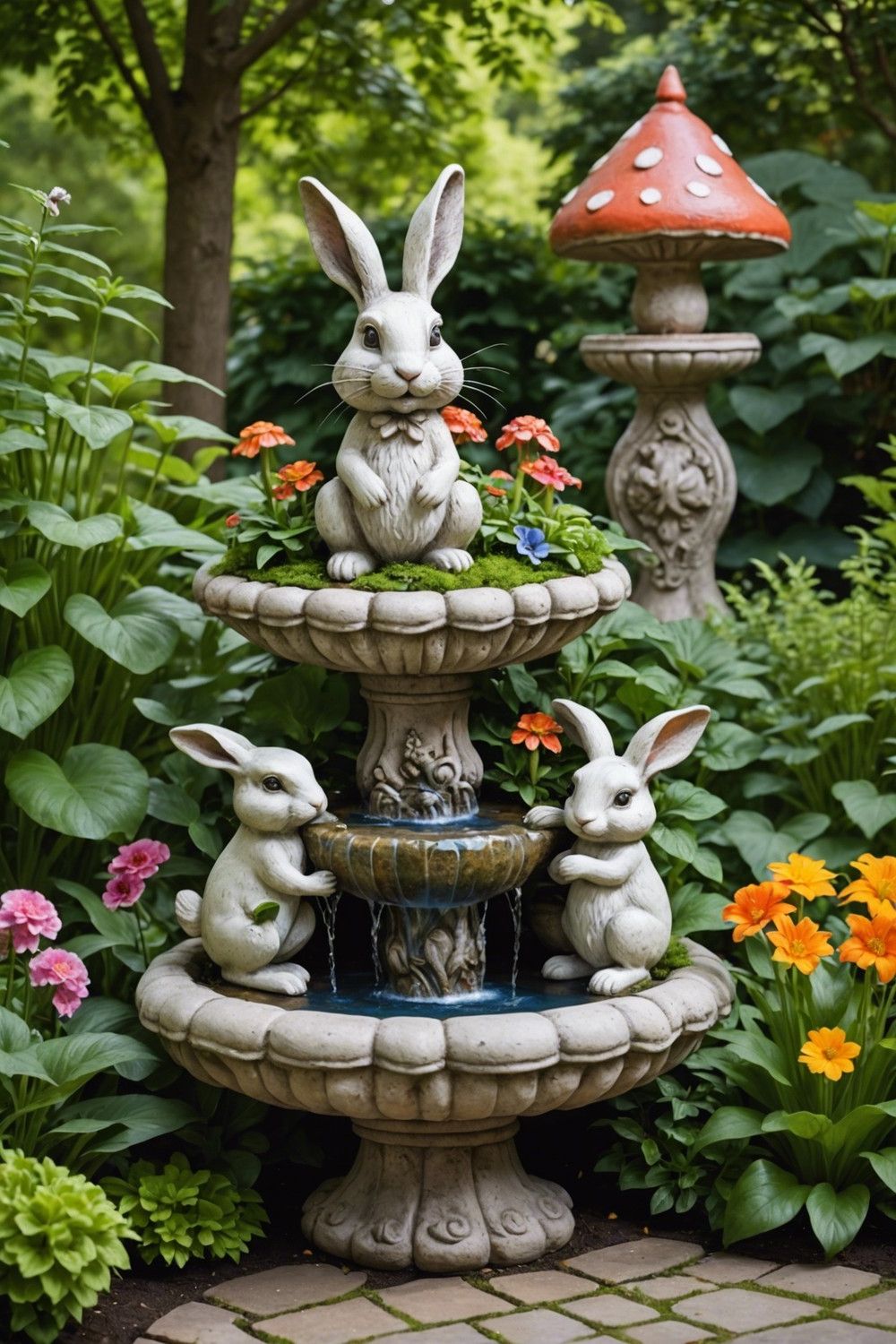 Whimsical Garden Statues and Ornaments