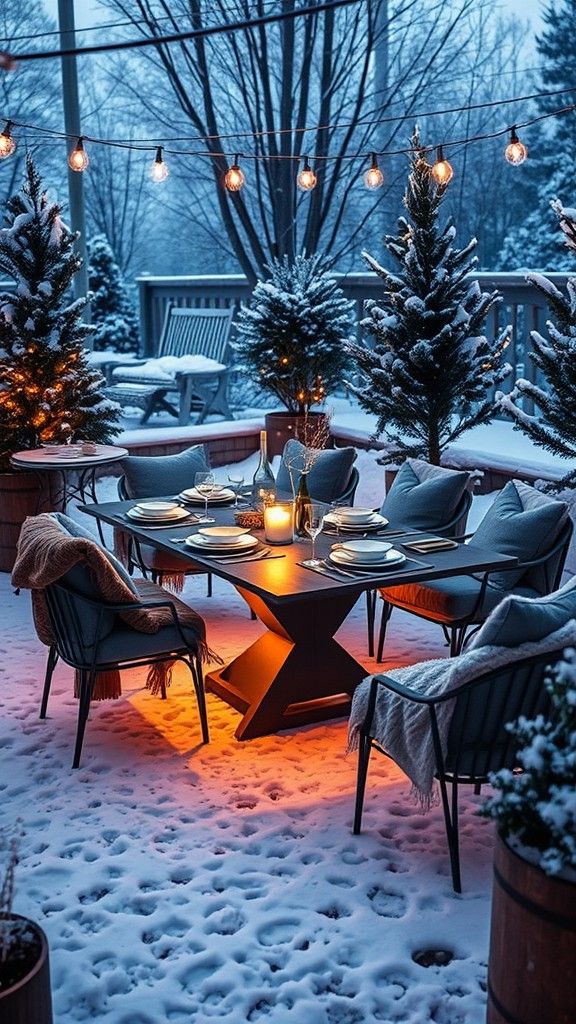 Heated Dining Tables for Cold Nights