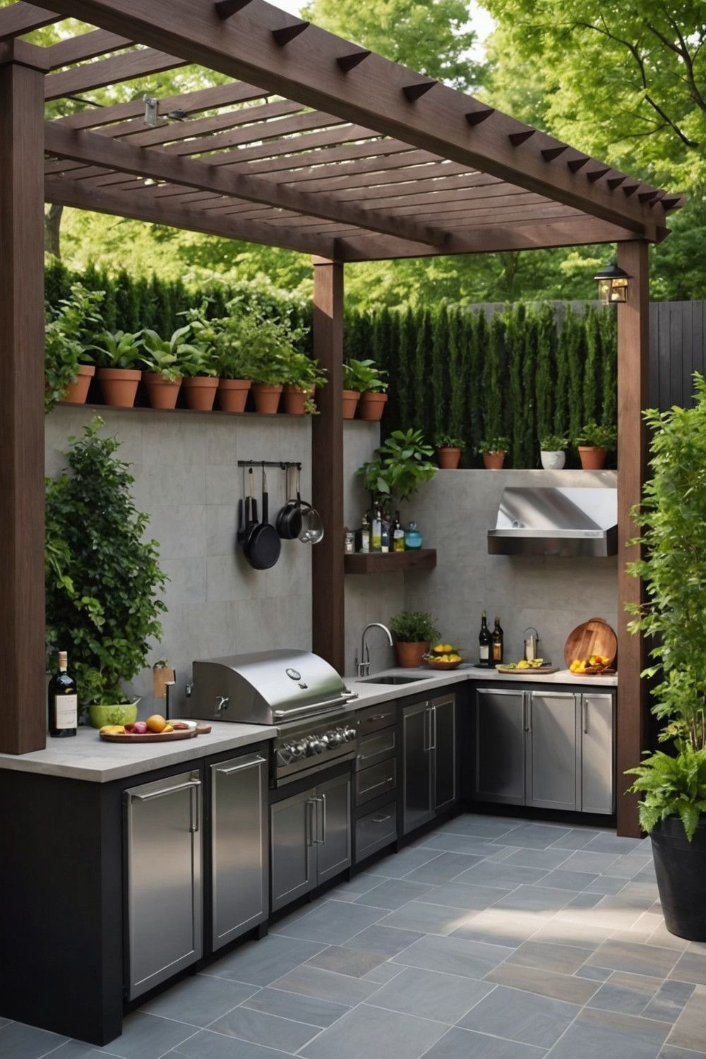 Cozy Outdoor Kitchen Spaces