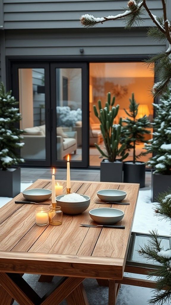 Blending Indoor and Outdoor Dining Spaces