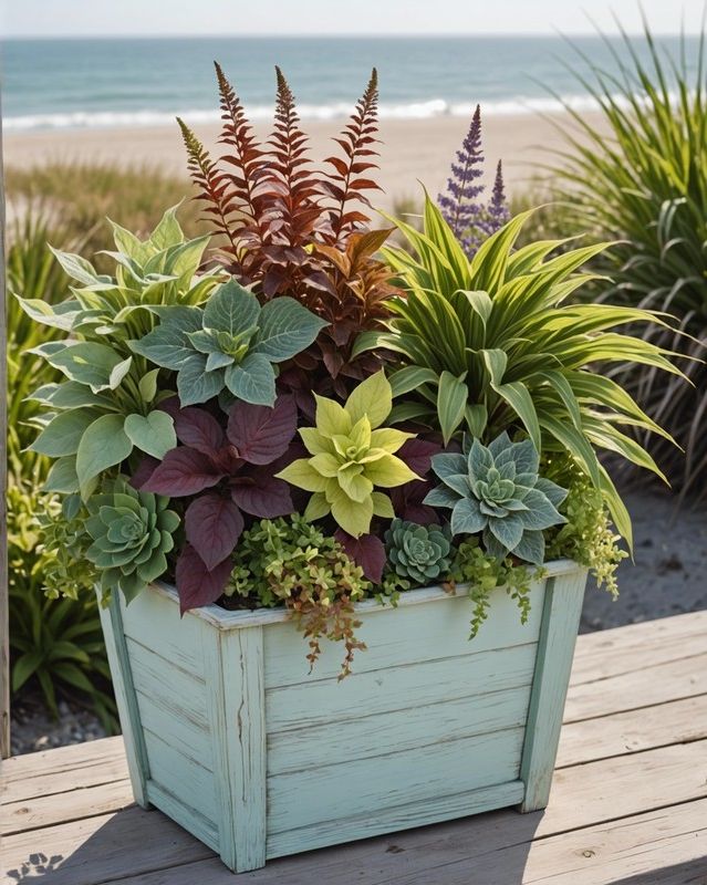 Coastal-Style Coleus Container Ideas