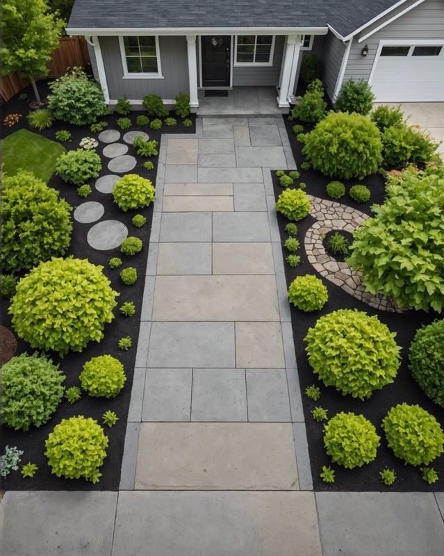 DIY Poured Concrete Walkways