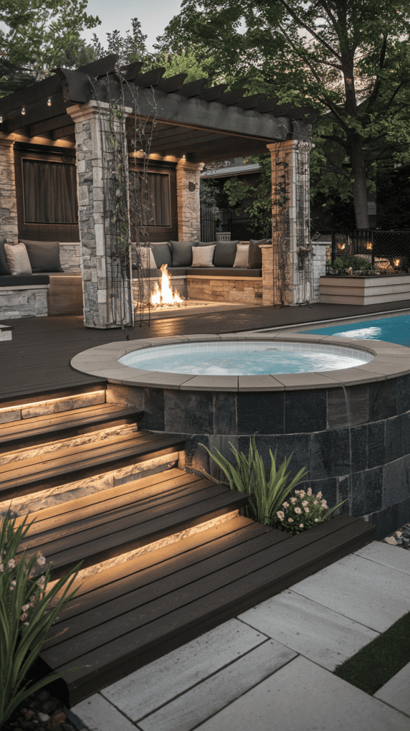 Pairing a Hot Tub with Your Above Ground Pool Deck - photo 2