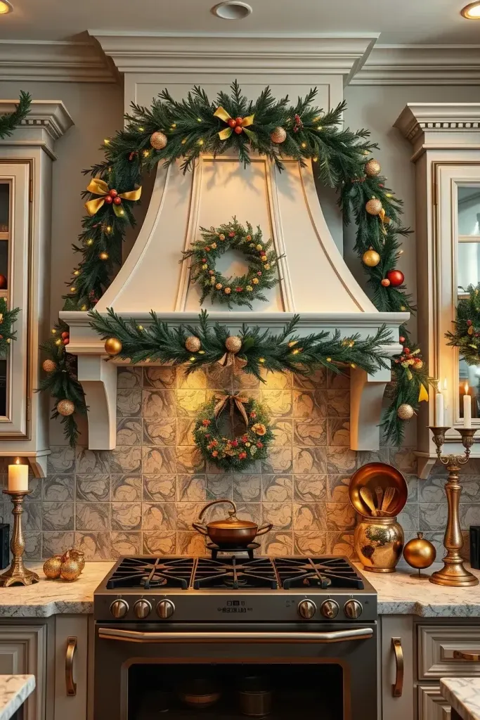 Decorating Kitchen Mantels and Range Hoods for Christmas - photo 2