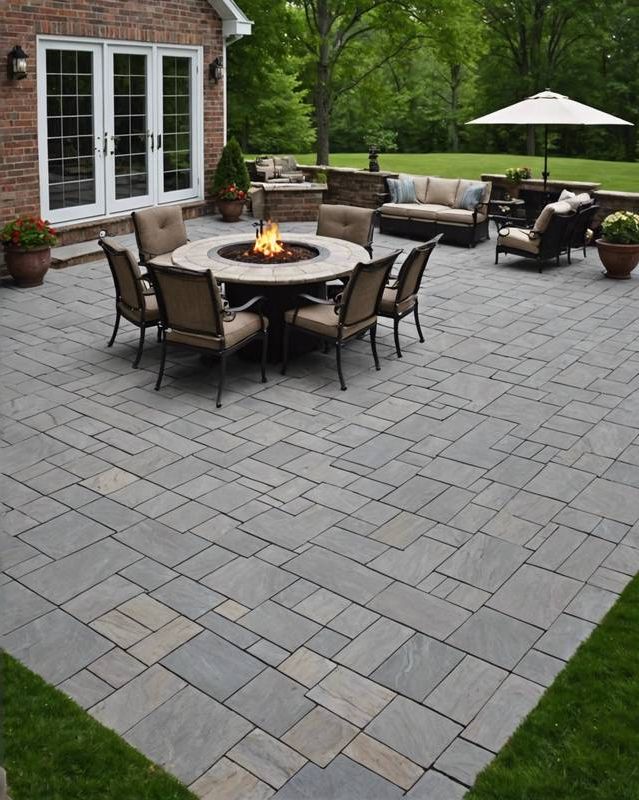 Durable Granite Patio with Sophisticated Style