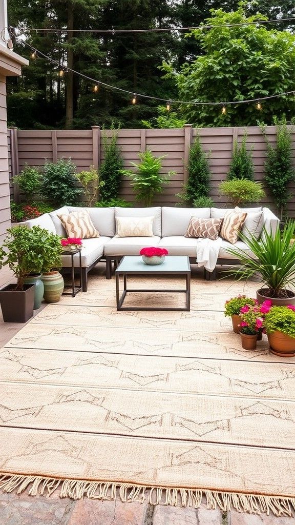 17. Outdoor Rugs to Define Spaces