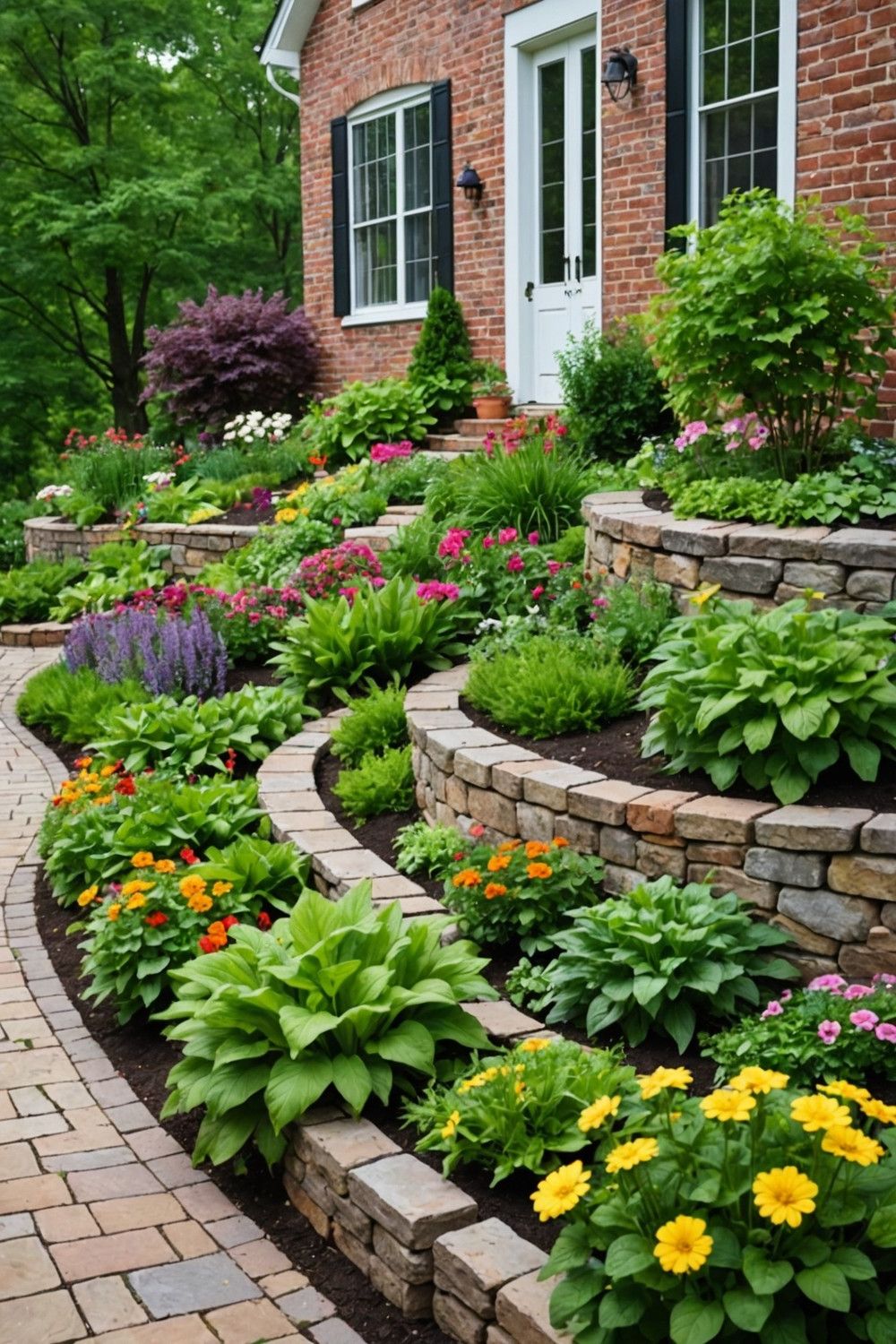 Raised Bed Wall for Vegetable Gardens