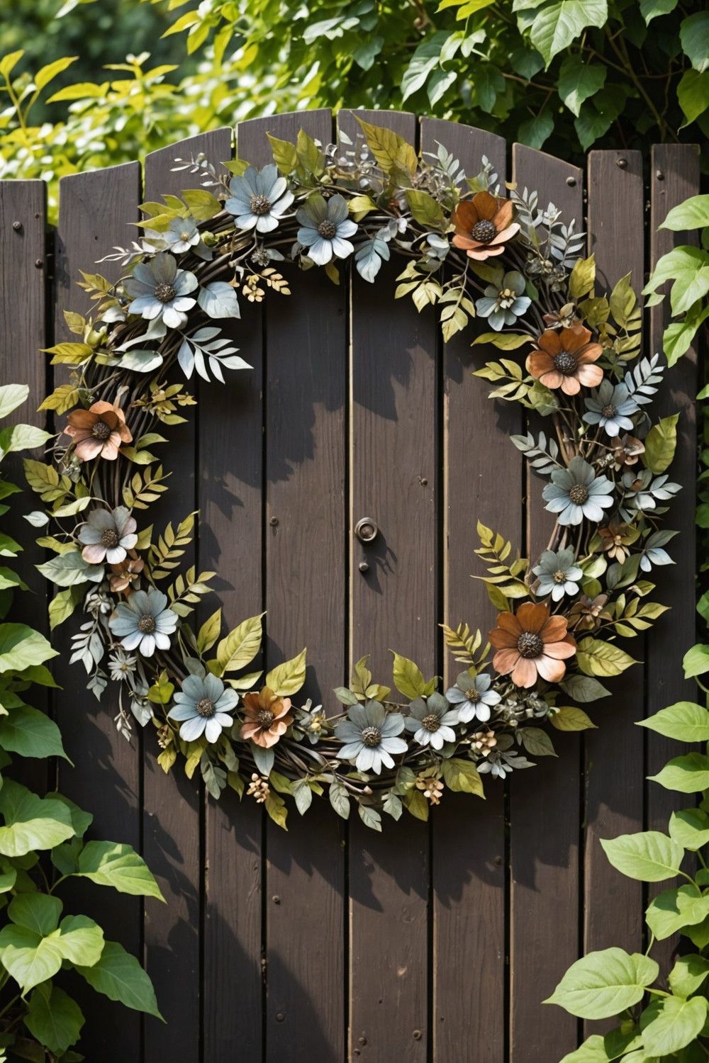 Upcycled Metal Flower Wreaths