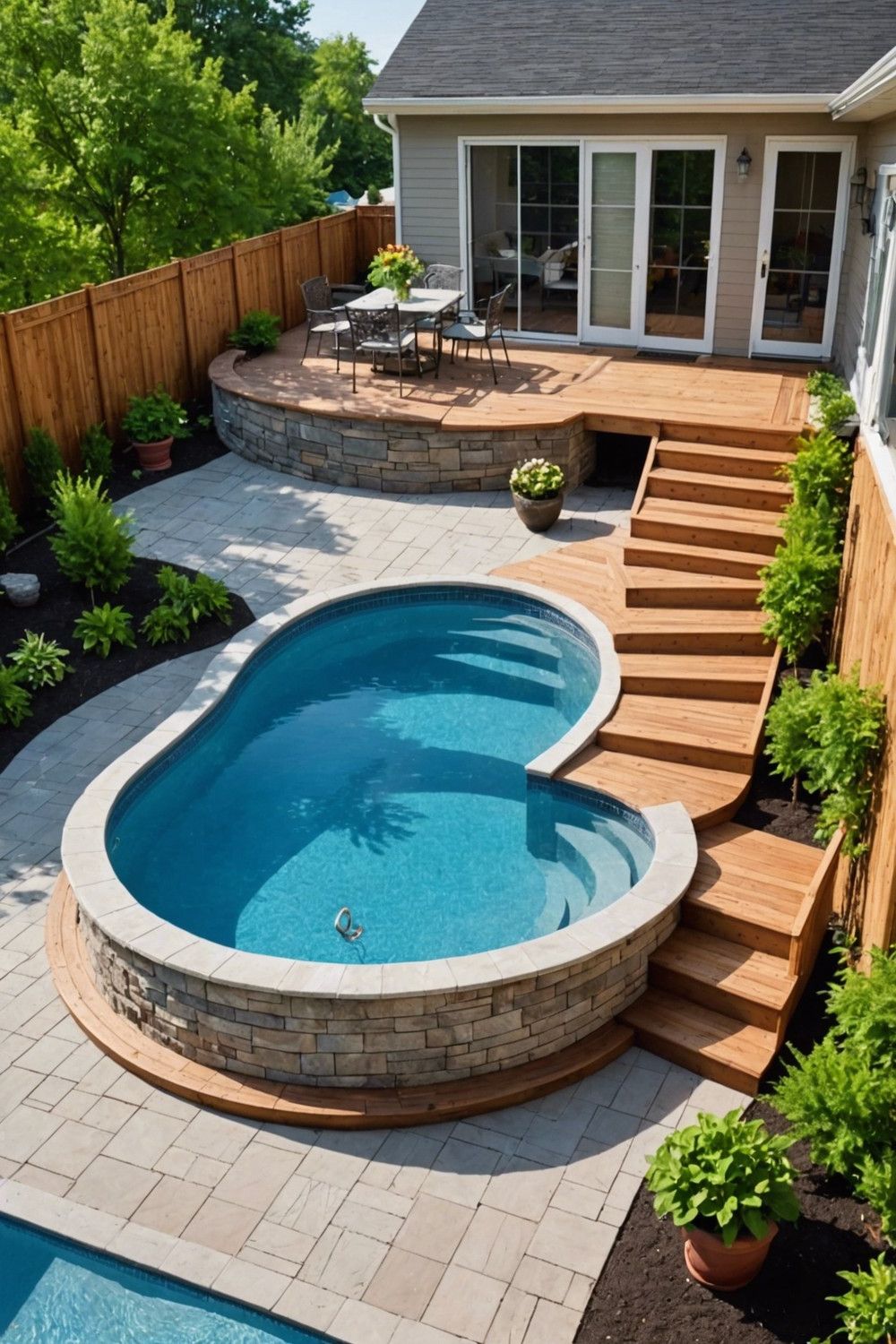 Space-Saving Steps for Small Yards