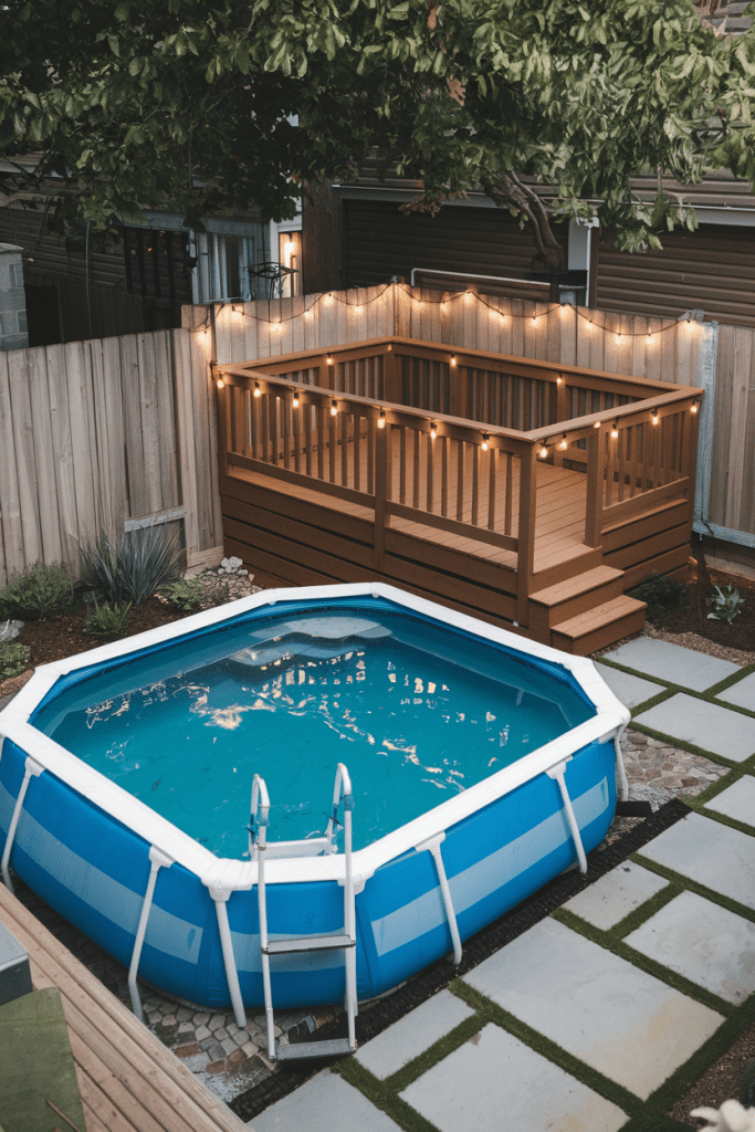 2. Compact Corner Deck for DIY Builders