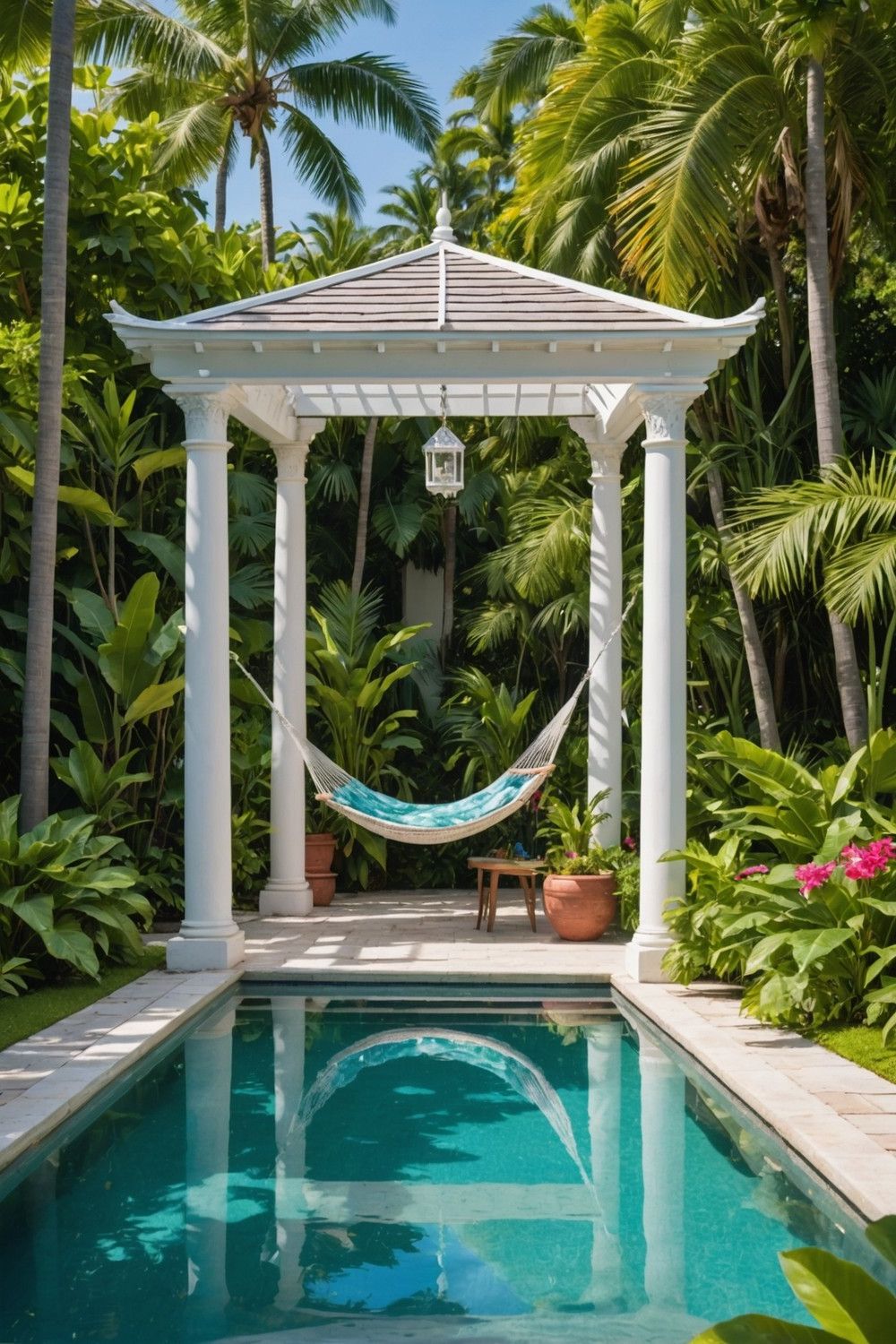 Poolside Hammock Nook Ideas