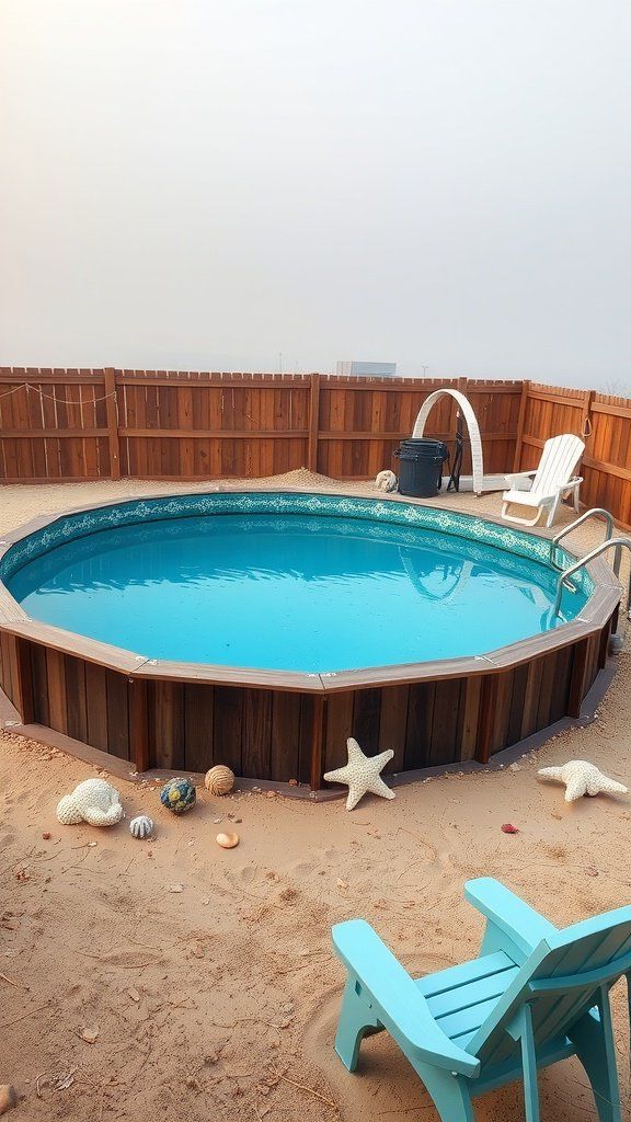 Beach-Inspired Above Ground Pool Ideas