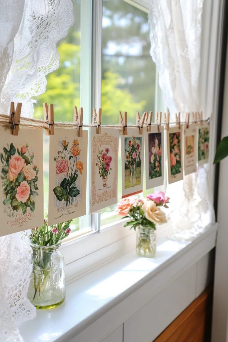 5. Retro Greeting Card Garland for Windows