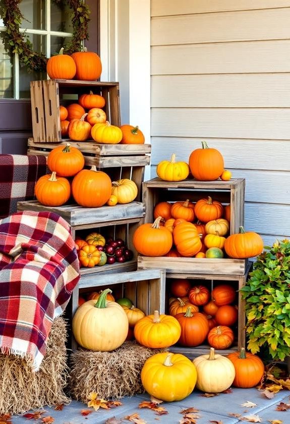 Rustic Apple Crate Displays