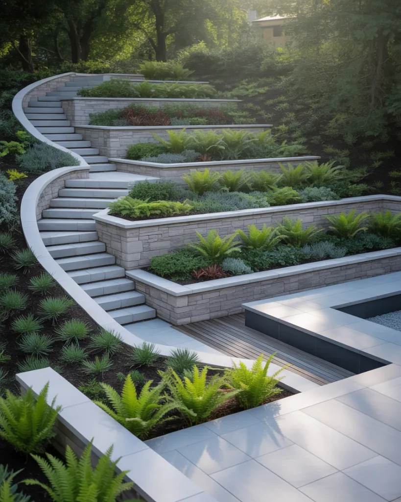 5. Tiered Layouts for Sloped Backyards - photo 2