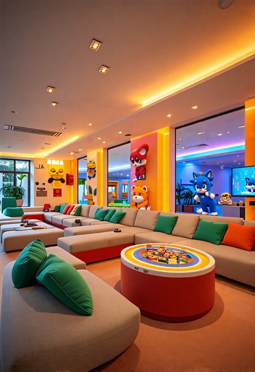 Stylish Game Room Setup