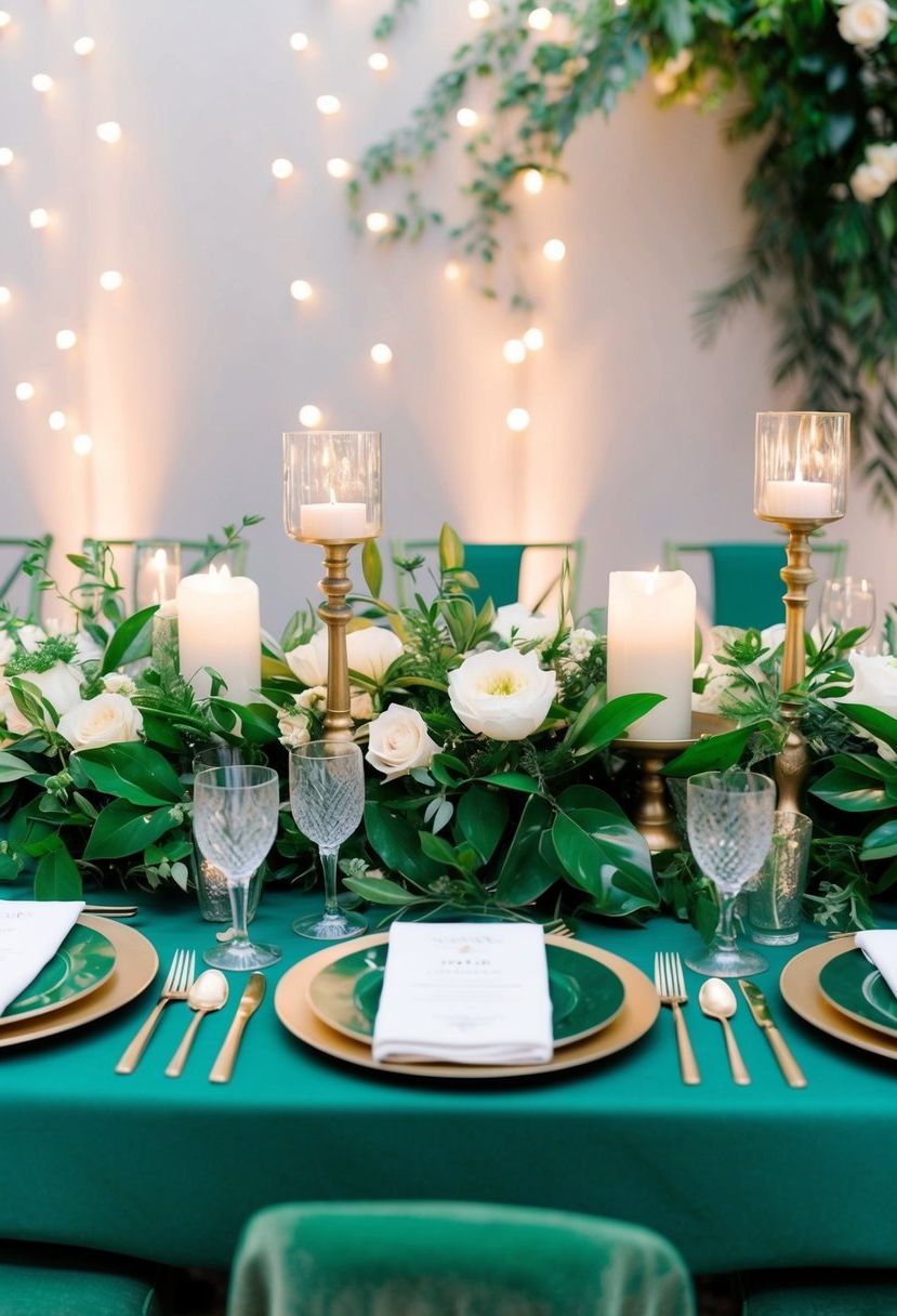 15 Emerald Green Wedding Table Ideas You’ll Love!