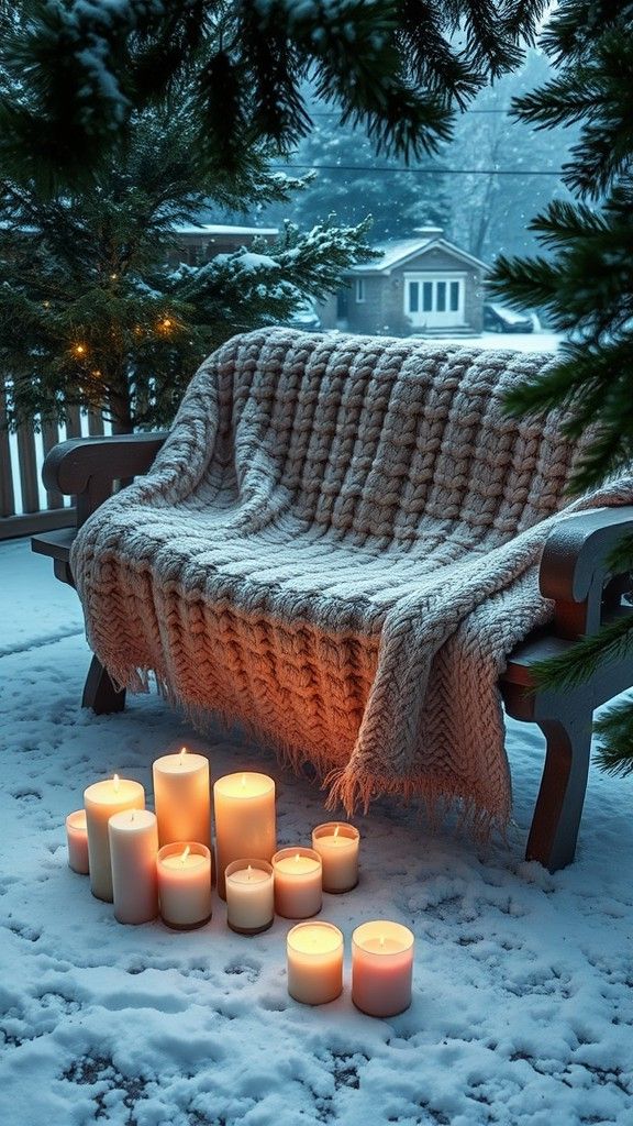 Creating a Blanket and Candle Nook