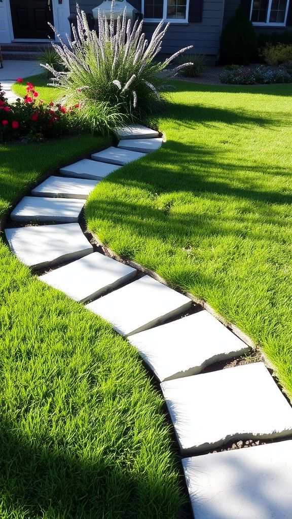 Install a Stepping Stone Pathway