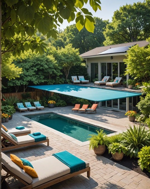 4) Creating Shade Near the Pool