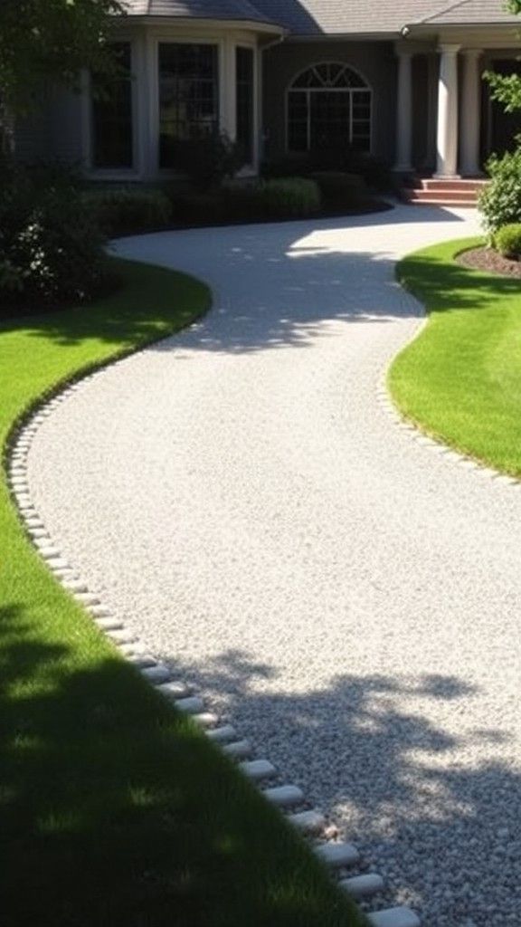 Add a Gravel Driveway for Texture