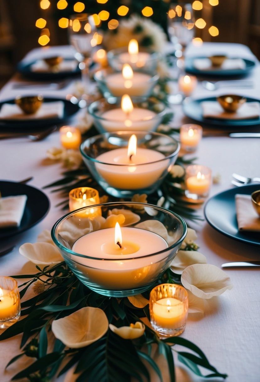 5) Floating Candle Centerpiece Ideas