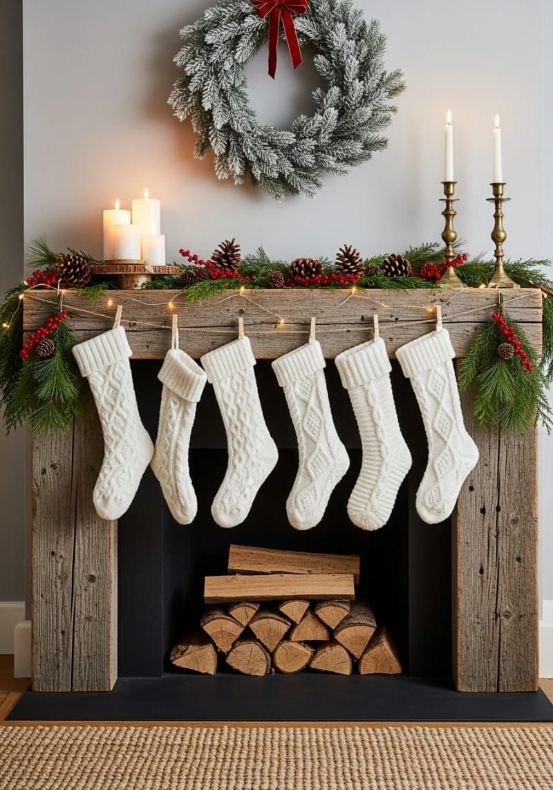 6. Knit Stockings On Wooden Clothespins - photo 2