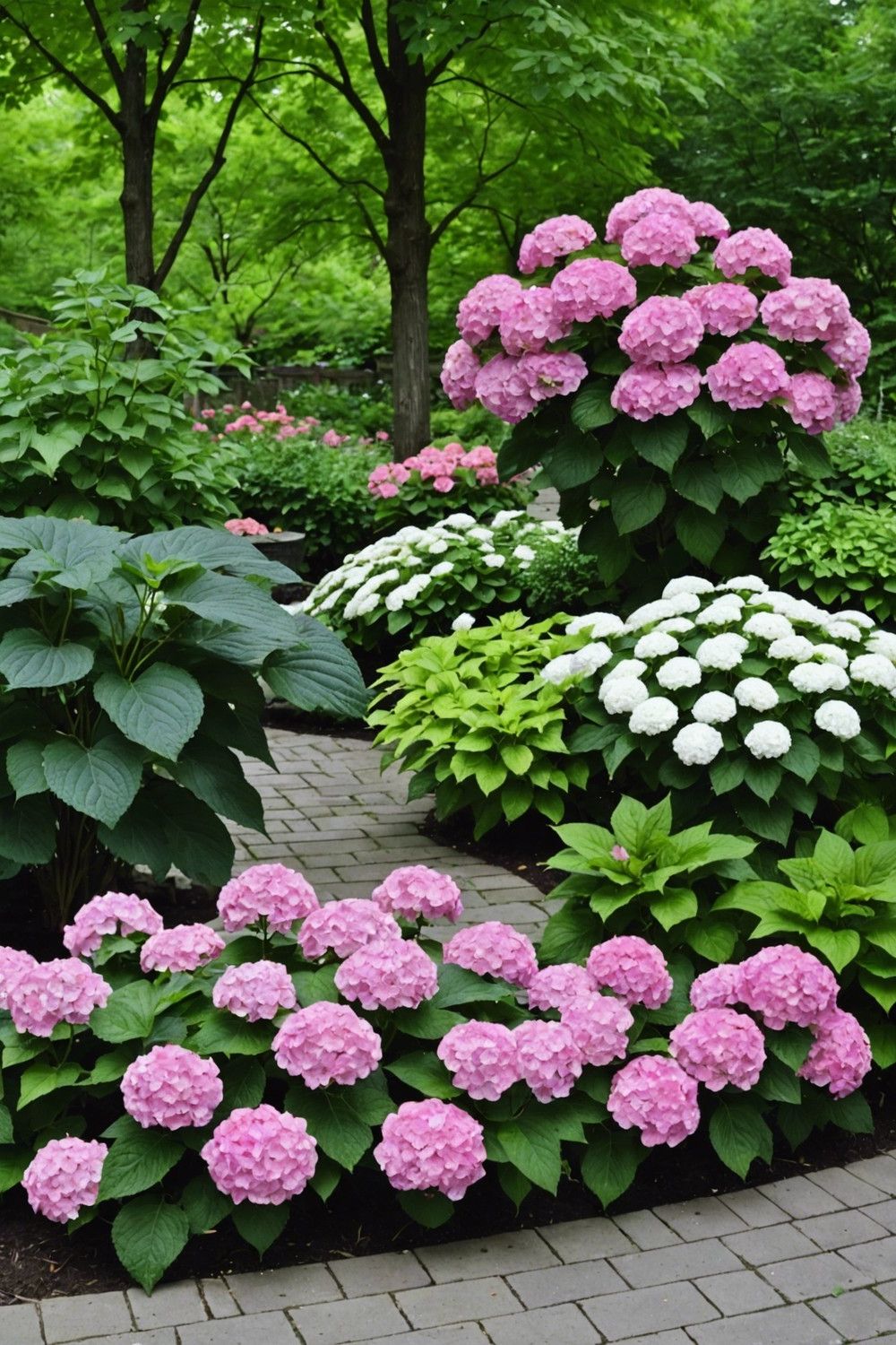 Making Hydrangeas a Small Garden Focal Point