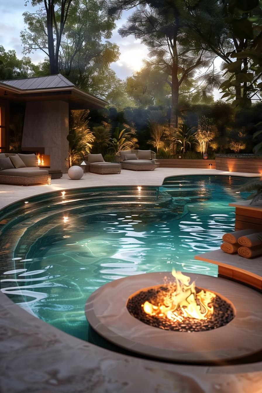 13. Plunge Pools with Fire Pit Features - photo 2