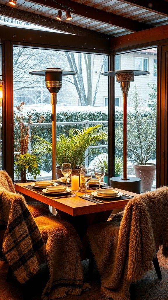 Enclosed Patios with Built-In Heating