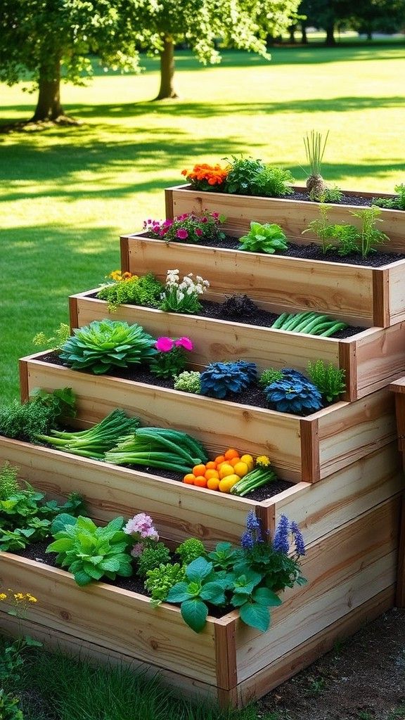 Multi-Level Layered Garden Beds