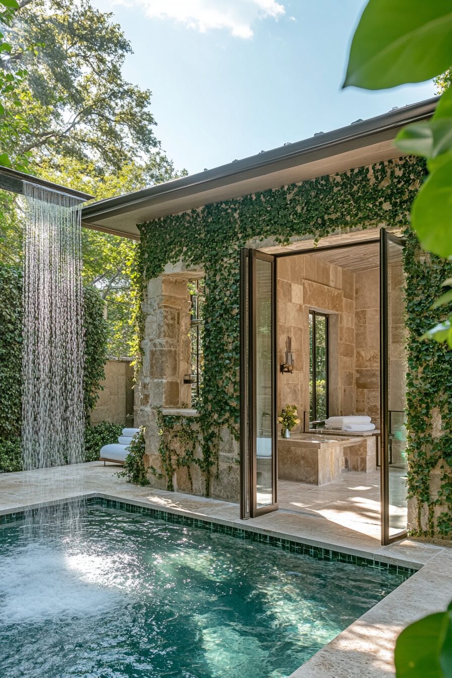 38 Tropical Modern Pool House Ideas - photo 19