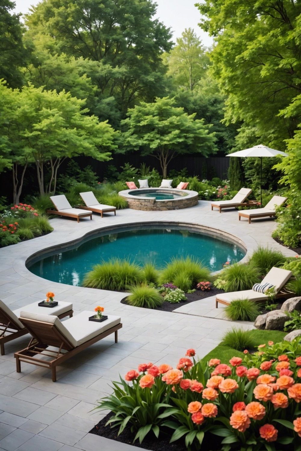 Natural Oasis Pool Design Ideas