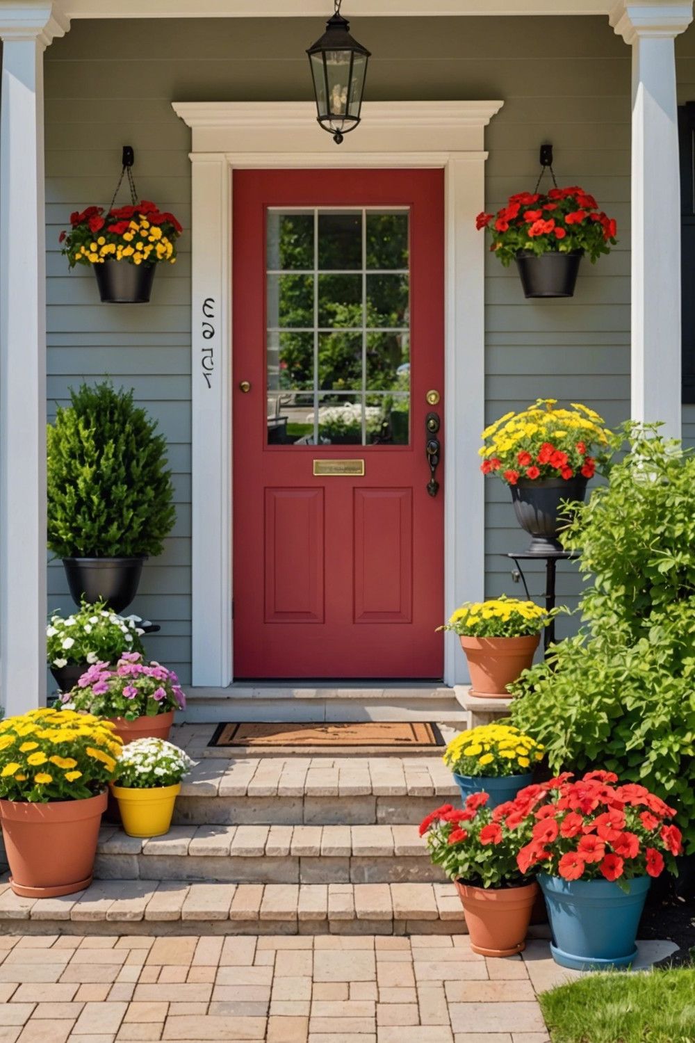 Display Flowers in Potted Planters