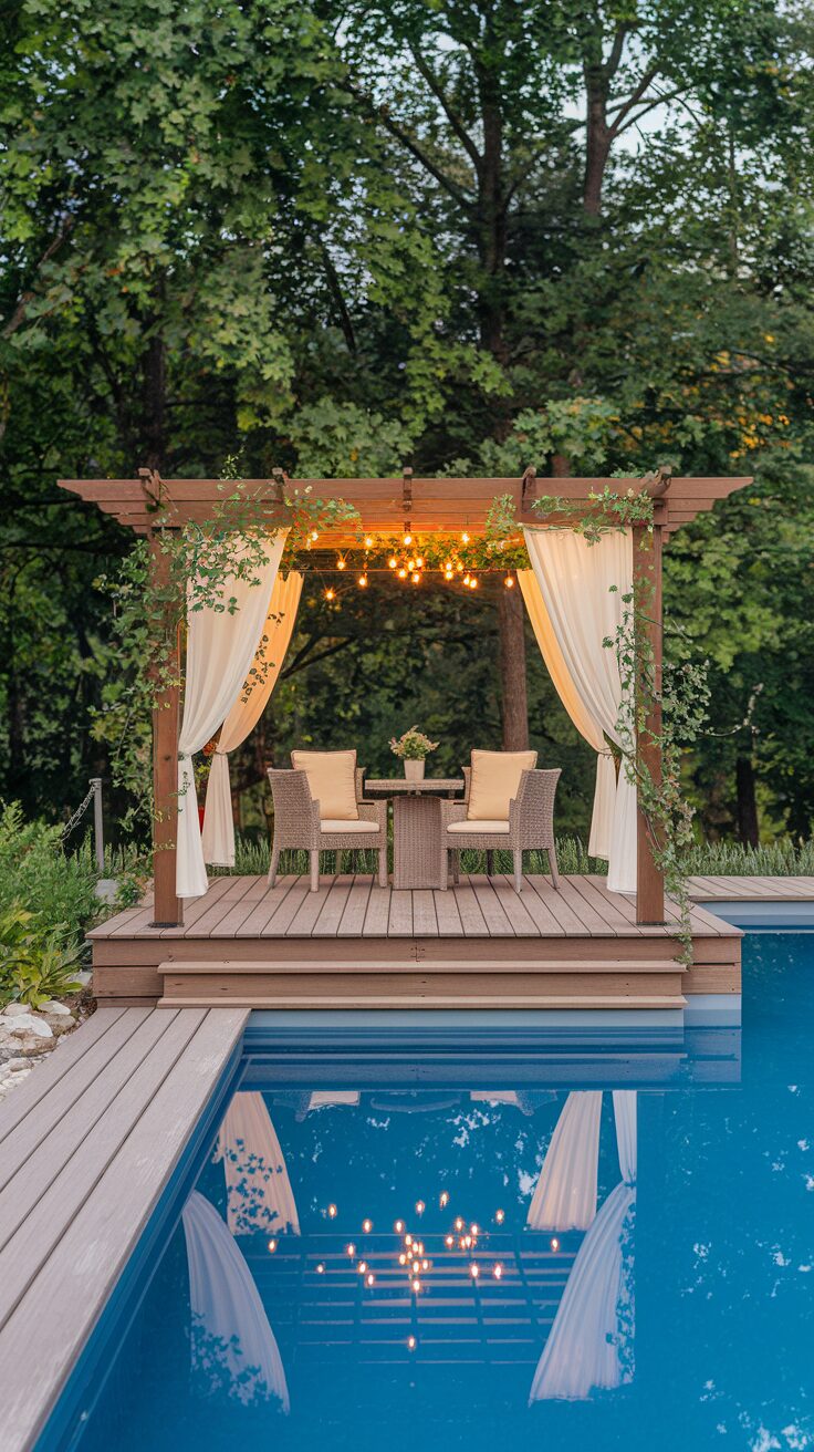 Pergola-Covered Decks for Poolside Shade - photo 2