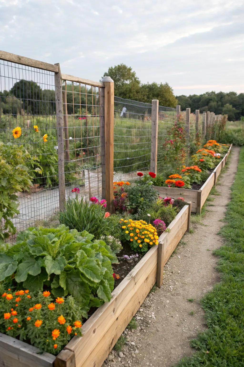 7. Garden Enclosure With Wire